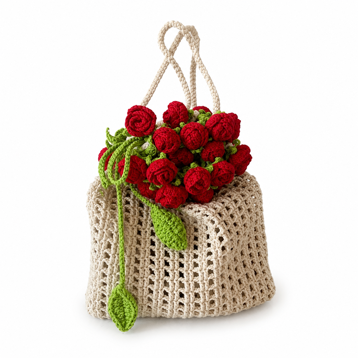 Handmade Crochet Flower Bag