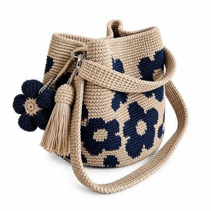 Handmade Crochet Flower Bag