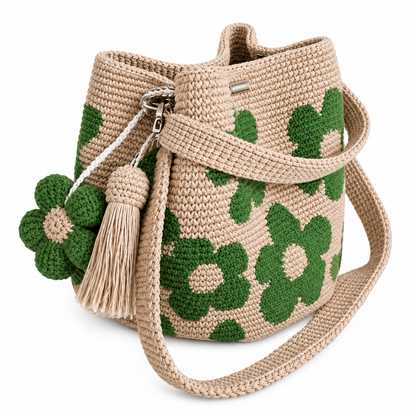 Handmade Crochet Flower Bag