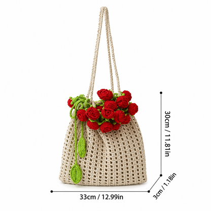 Handmade Crochet Flower Bag